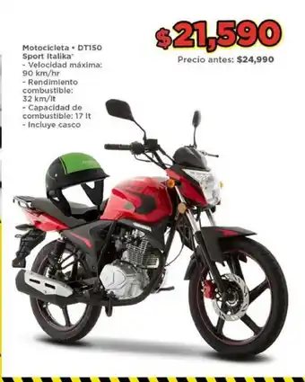 Bodega Aurrerá Motocicleta DT150 Sport Italika oferta