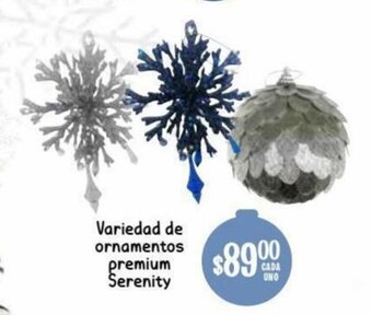 Soriana Híper Variedad de Ornamentos Premium Serenity oferta