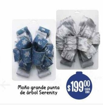 Soriana Híper Moño Grande Punta de Arbol Serenity oferta