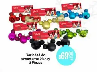 Soriana Híper Variedad de Ornamento Disney 3 Piezas oferta