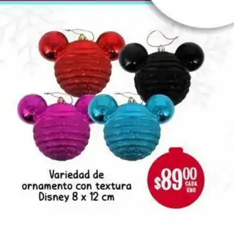 Soriana Híper Variedad de Ornamento Con Textura Disney 8 x 12cm oferta