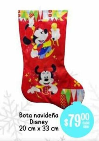Soriana Híper Bota Navideña Disney 20cm x 33cm oferta