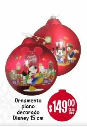 Soriana Híper Ornamento Plano Decorado Disney 15 cm oferta