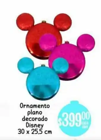 Soriana Híper Ornamento Plano Decorado Disney 30 x 25.5cm oferta