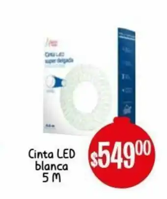 Soriana Híper Cinta LED Blanca 5M oferta