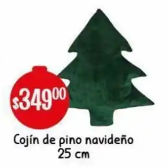 Soriana Híper Cojin de Pino Navideño 25cm oferta