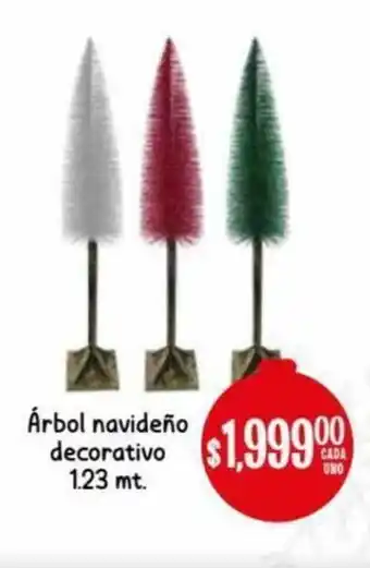 Soriana Híper Arbol navideño 1.23mt oferta