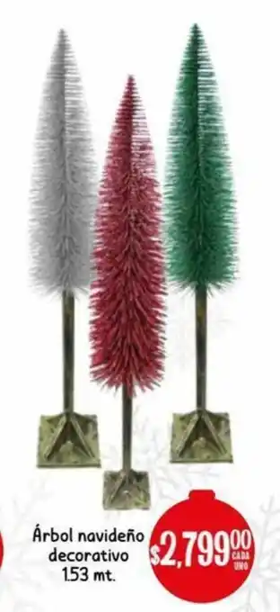 Soriana Híper Arbol Navideño Decorativo 1.53mt oferta