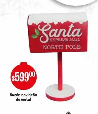 Buzon Navideño de Metal