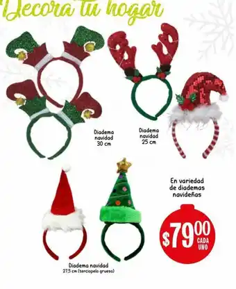 Soriana Híper Diadema Navidad 27.5cm (Tercipelo Grueso) oferta