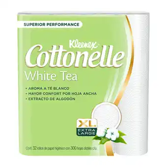 Kleenex Cottonelle White Tea Papel Higiénico 32 pzas