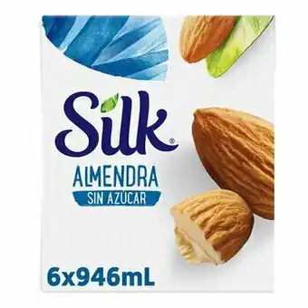 Costco Silk Bebida de Almendra sin Azúcar 6 pzas de 946 ml oferta
