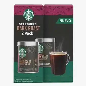 Costco Starbucks Café Tostado Oscuro Soluble 2 pzas de 90 g oferta