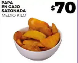 Merco Papa en gajo sazonada oferta