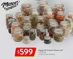Walmart Mason jar - juego de frascos oferta