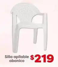 Soriana Híper Silla apilable abanico oferta