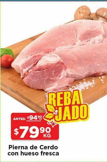 HEB Pierna de cerdo con hueso 1 kg oferta