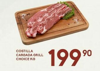 Alsuper Costilla cargada grill choice kg oferta