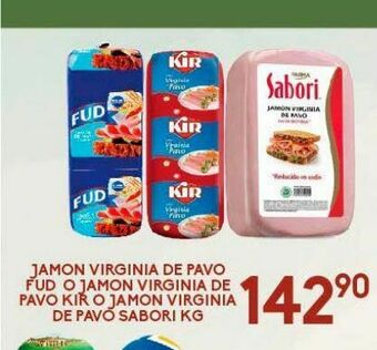Alsuper Jamón virginia de pavo oferta