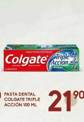 Alsuper Pasta dental colgate triple accion 100 ml oferta