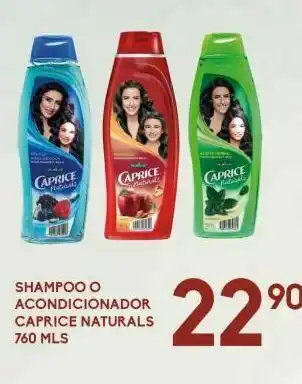 Alsuper Shampoo o acondicionador caprice naturals 760 mls oferta