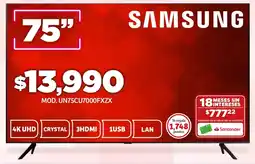 Soriana Híper Samsung tv 75" oferta