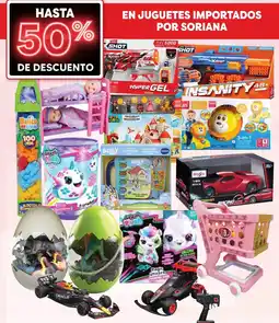 En juguetes importados por soriana