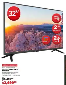 Woolworth Pioneer smart tv 32" oferta
