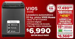 Soriana Híper VIOS lavadora automática oferta