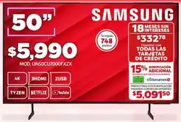 Soriana Híper SAMSUNG smart tv 50" oferta