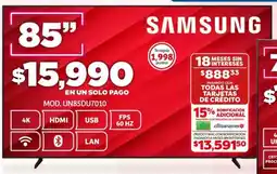 Soriana Híper SAMSUNG smart tv 85" oferta