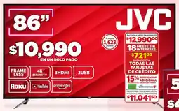 Soriana Híper JVC smart tv 86" oferta
