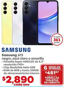 Soriana Híper Samsung A15 oferta