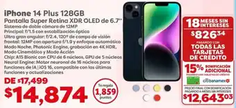 Soriana Híper iPhone 14 Plus oferta