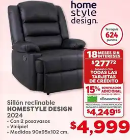 HOMESTYLE DESIGN Sillón reclinable
