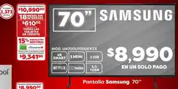 Soriana Mercado Samsung smart tv 70" oferta