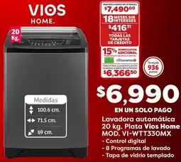 Soriana Mercado VIOS lavadora automática oferta
