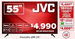 Soriana Mercado JVC smart tv 55" oferta