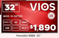 Soriana Mercado VIOS smart tv 32" oferta