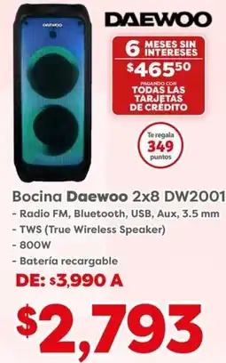 Daewoo bocina