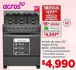 Acros estufa de piso 30"