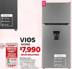 Soriana Mercado VIOS refrigerador 15 p3 oferta
