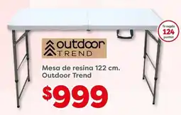 Soriana Mercado Outdoor Trend Mesa de resina oferta