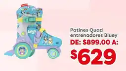 Soriana Mercado Bluey Patines Quad entrenadores oferta