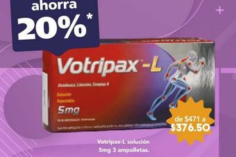 Farmacia San Pablo Votripax-l sol 5mg ams c/3 oferta