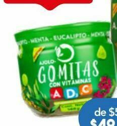 Farmacia San Pablo Ajolo-gomitas menta vit a,d,c c/148gr oferta