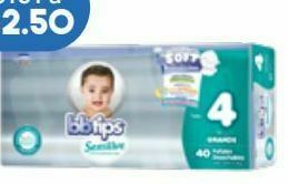 Farmacia San Pablo Bbtips pañal etapa 4 c/40pz oferta