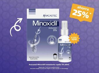 Farmacia San Pablo Anacastel tratam cap minoxidil 5% c/60ml oferta