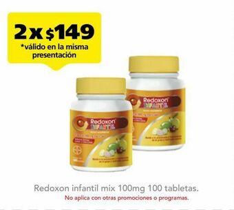 Farmacia San Pablo Redoxon infantil mix tab 100mg fra c/100 oferta
