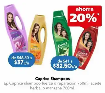 Farmacia San Pablo Caprice shampoo fuerza btl c/750ml oferta